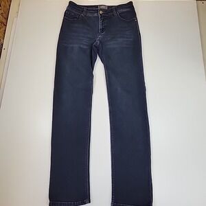 Chicos So Slimming  Jeans Dark Wash Women's Size 30 Straight Leg Medium Rise
